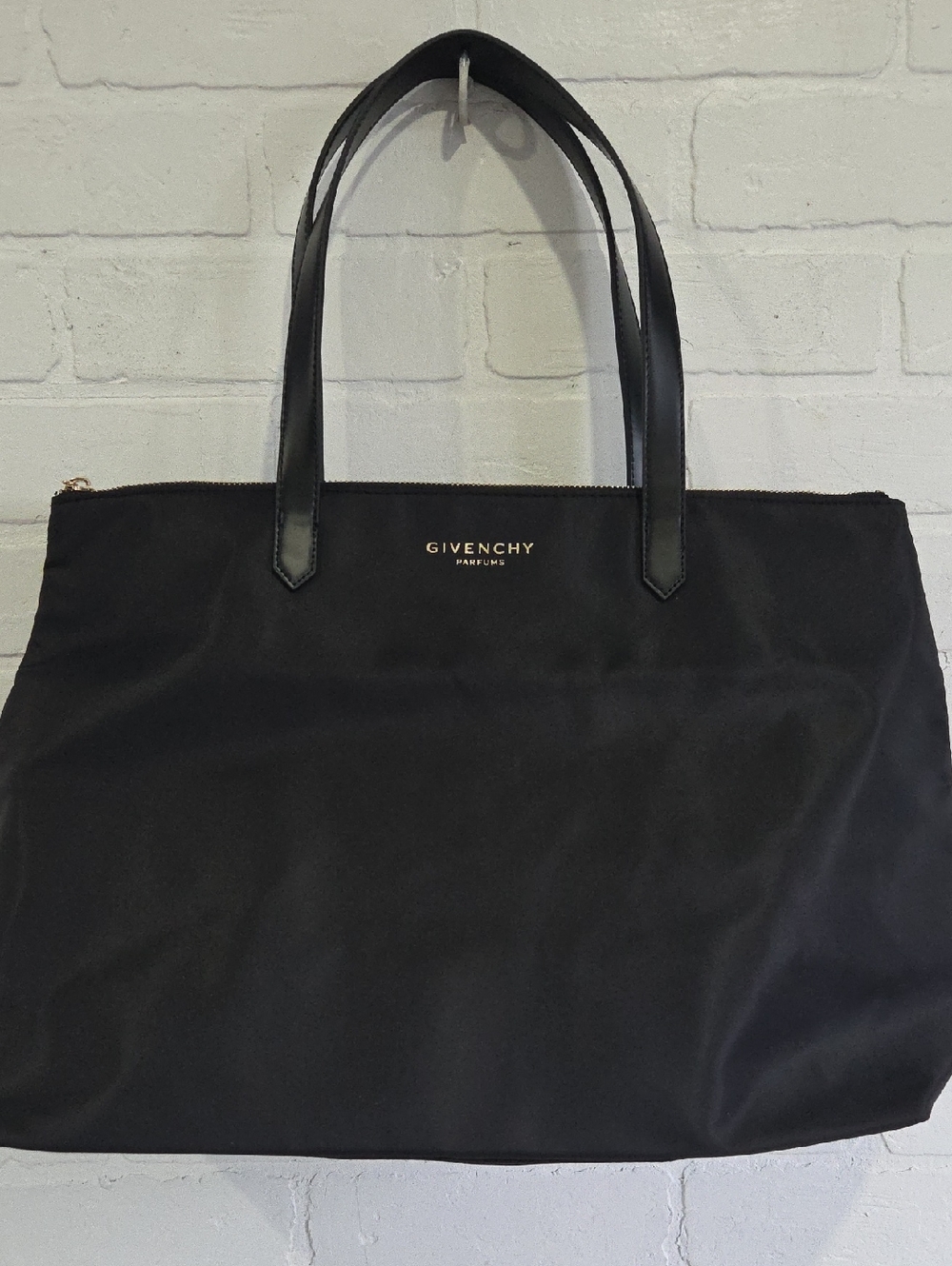 Givenchy Black Tote with Gold Logo Accent